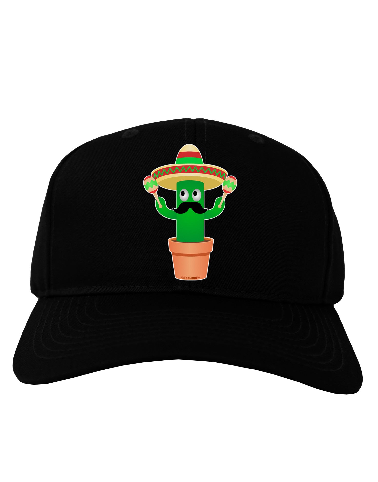 Fiesta Cactus Adult Dark Baseball Cap Hat-Baseball Cap-TooLoud-Black-One Size-Davson Sales