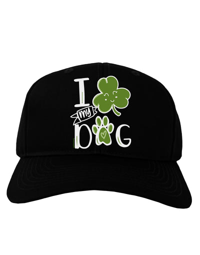 I Shamrock my Dog Adult Baseball Cap Hat-Baseball Cap-TooLoud-Black-One-Size-Fits-Most-Davson Sales