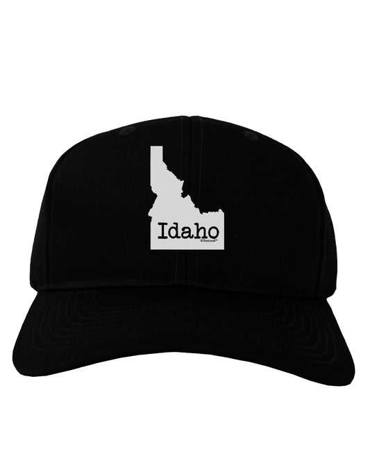 Idaho - United States Shape Adult Dark Baseball Cap Hat by TooLoud-Baseball Cap-TooLoud-Black-One Size-Davson Sales