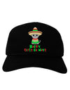 Happy Cinco de Mayo Cat Adult Dark Baseball Cap Hat by TooLoud-Baseball Cap-TooLoud-Black-One Size-Davson Sales