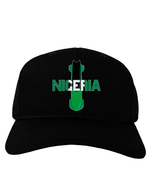 Nigeria Bobsled Adult Dark Baseball Cap Hat by TooLoud-Baseball Cap-TooLoud-Black-One Size-Davson Sales