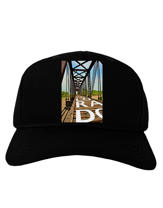 Colorado Bridge Text Adult Dark Baseball Cap Hat-Baseball Cap-TooLoud-Black-One Size-Davson Sales