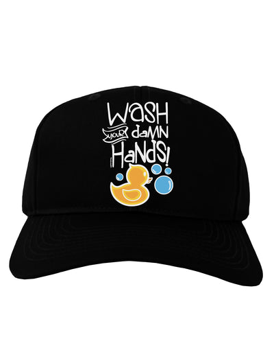 Wash your Damn Hands Adult Baseball Cap Hat-Baseball Cap-TooLoud-Black-One-Size-Fits-Most-Davson Sales