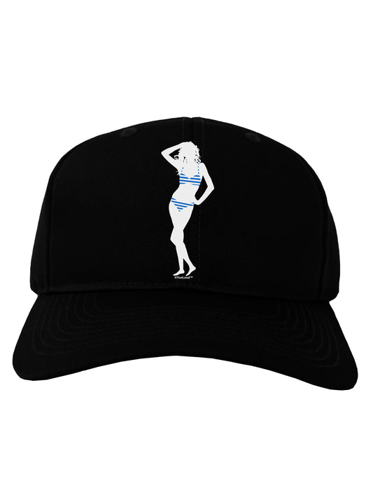 Stripes Bikini Shadow Adult Dark Baseball Cap Hat by TooLoud-Baseball Cap-TooLoud-Black-One Size-Davson Sales