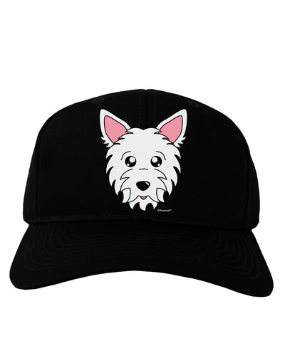 Cute West Highland White Terrier Westie Dog Adult Dark Baseball Cap Hat by TooLoud-Baseball Cap-TooLoud-Black-One Size-Davson Sales