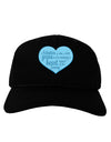 Adoption is When - Mom and Son Quote Adult Dark Baseball Cap Hat by TooLoud-Baseball Cap-TooLoud-Black-One Size-Davson Sales