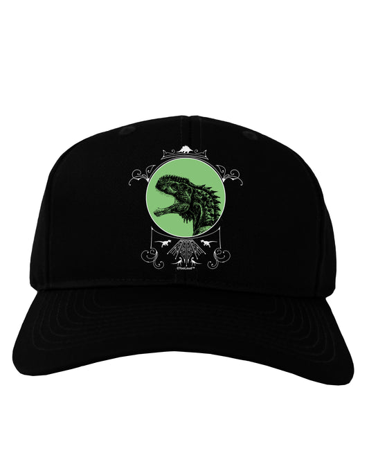 Jurassic Dinosaur Face Adult Dark Baseball Cap Hat by TooLoud-Baseball Cap-TooLoud-Black-One Size-Davson Sales