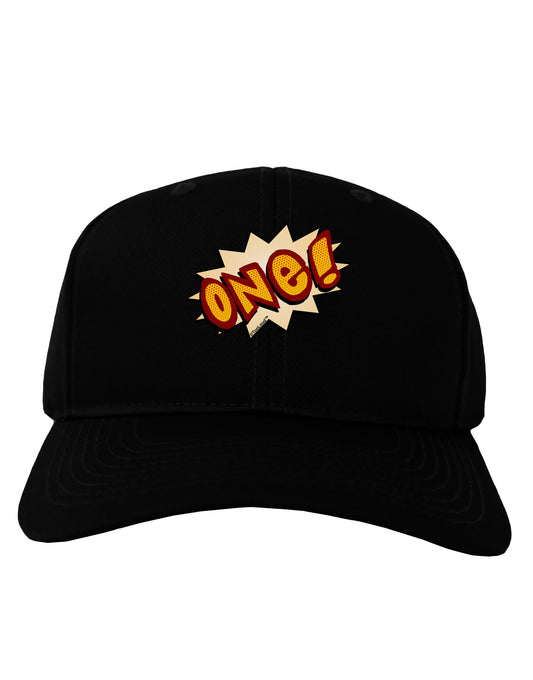 Onomatopoeia One Birthday Adult Dark Baseball Cap Hat-Baseball Cap-TooLoud-Black-One Size-Davson Sales