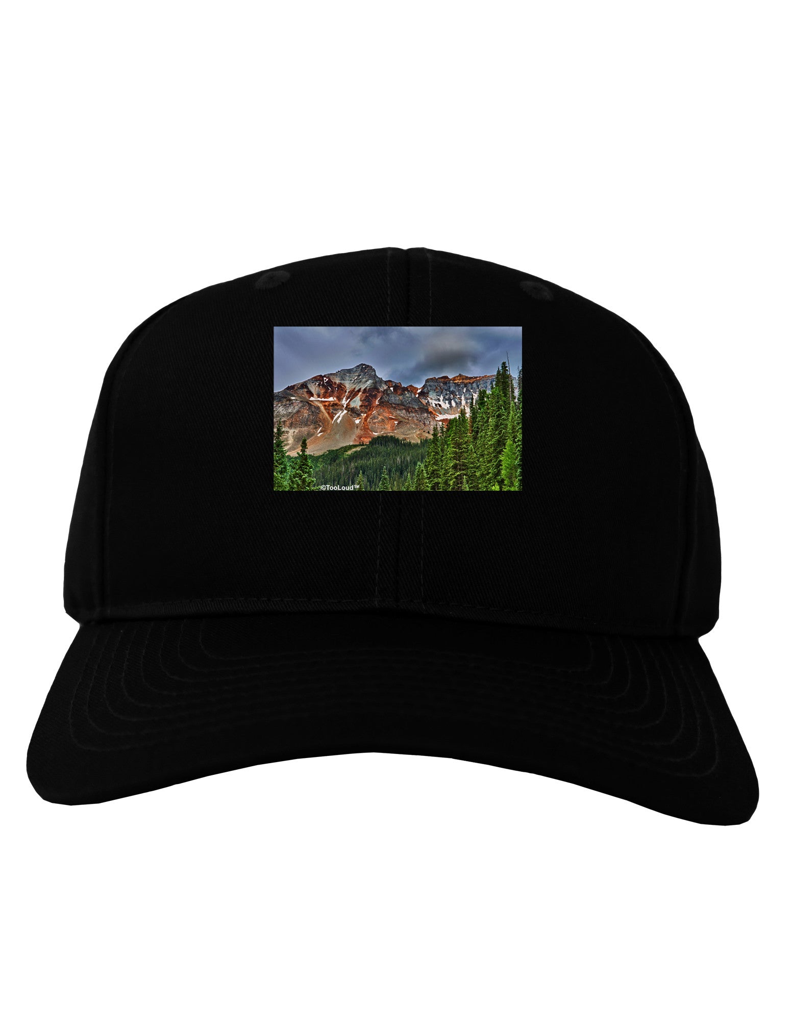 Colorado Mountains Forrest Adult Dark Baseball Cap Hat-Baseball Cap-TooLoud-Black-One Size-Davson Sales