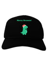 Merry Rexmas T-Rex Dinosaur Christmas Adult Dark Baseball Cap Hat-Baseball Cap-TooLoud-Black-One Size-Davson Sales