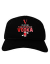 V Is For Vodka Adult Dark Baseball Cap Hat-Baseball Cap-TooLoud-Black-One Size-Davson Sales