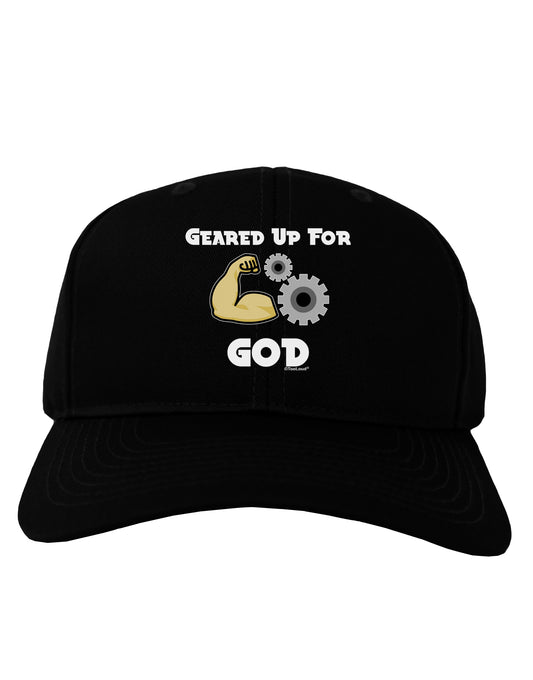 Geared Up For God Adult Dark Baseball Cap Hat by TooLoud-Baseball Cap-TooLoud-Black-One Size-Davson Sales