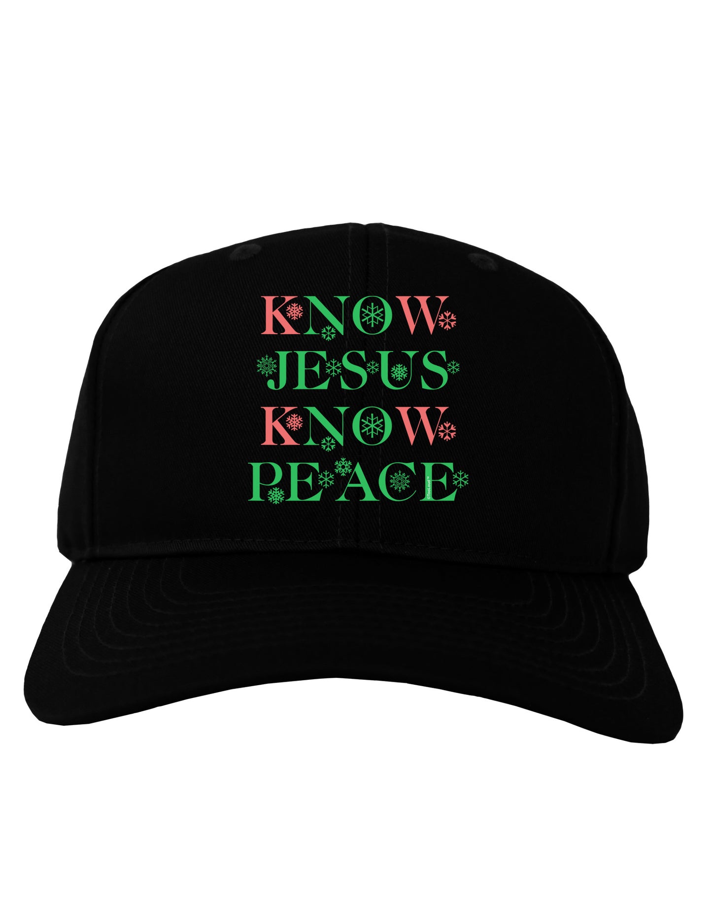 Know Jesus Know Peace Christmas Adult Dark Baseball Cap Hat-Baseball Cap-TooLoud-Black-One Size-Davson Sales