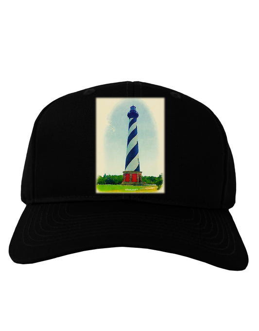 Watercolor Lighthouse 1 Adult Dark Baseball Cap Hat-Baseball Cap-TooLoud-Black-One Size-Davson Sales