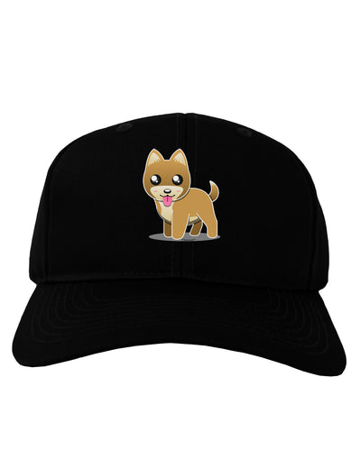 Kawaii Standing Puppy Adult Dark Baseball Cap Hat