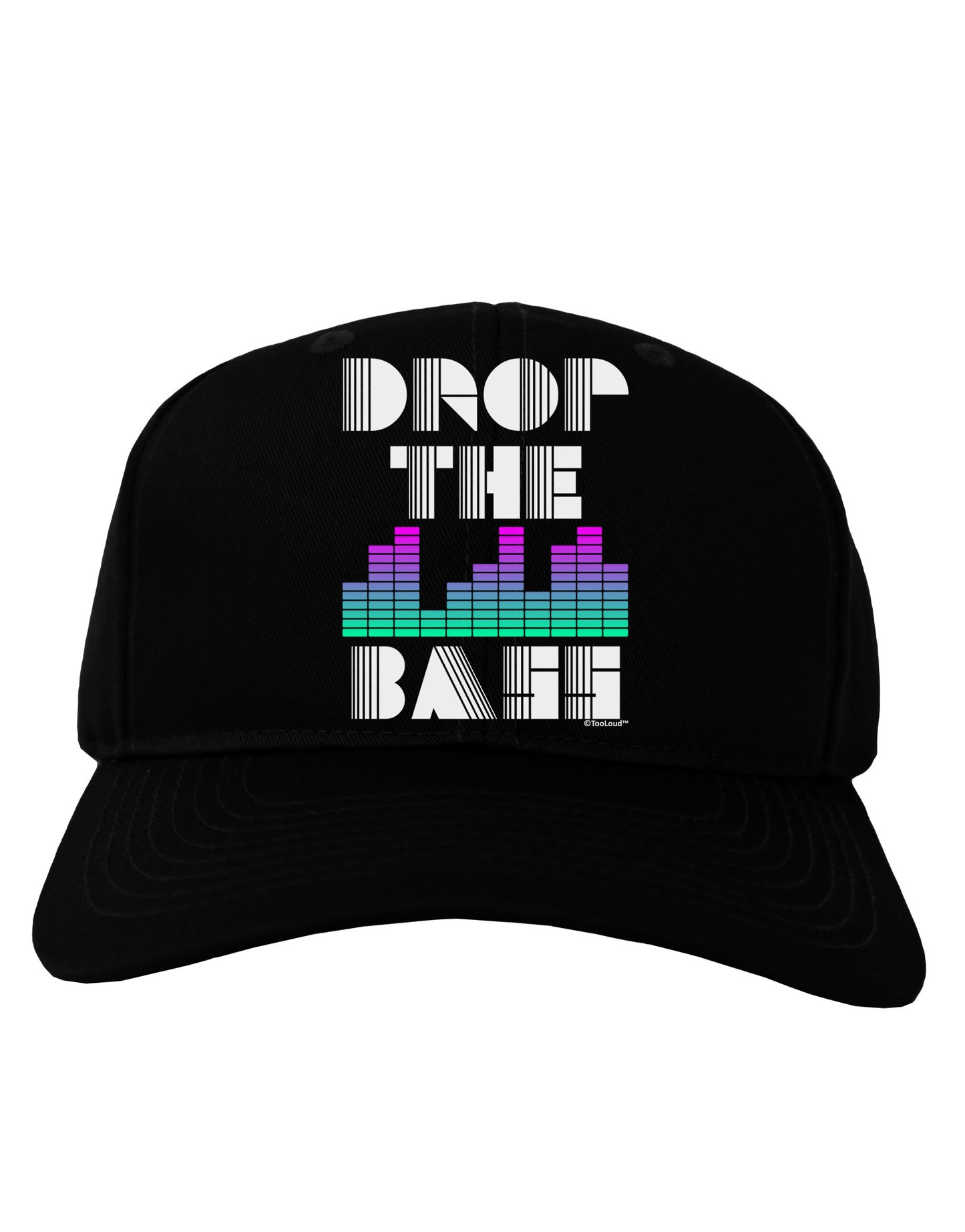 Drop the Bass Adult Dark Baseball Cap Hat-Baseball Cap-TooLoud-Black-One Size-Davson Sales