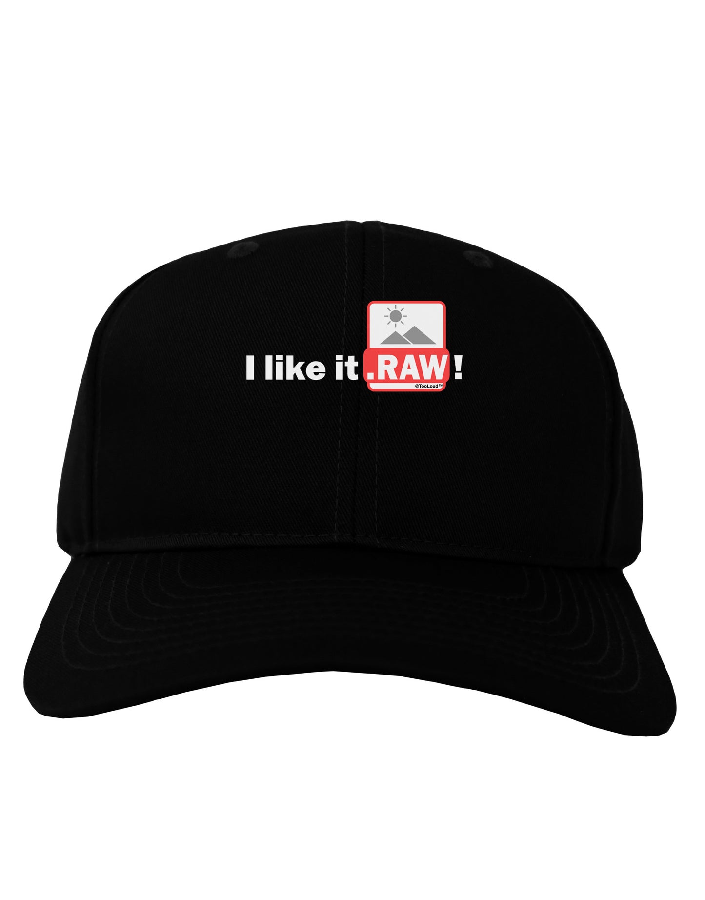 I Like It RAW Adult Dark Baseball Cap Hat-Baseball Cap-TooLoud-Black-One Size-Davson Sales