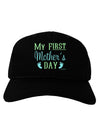 My First Mother's Day - Baby Feet - Blue Adult Dark Baseball Cap Hat by TooLoud-Baseball Cap-TooLoud-Black-One Size-Davson Sales