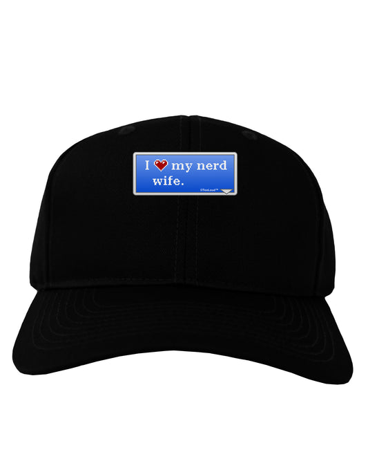 I Heart My Nerd Wife - Retro Adult Dark Baseball Cap Hat by TooLoud-Baseball Cap-TooLoud-Black-One Size-Davson Sales