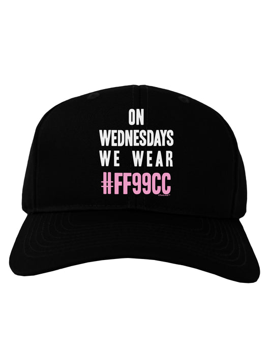 On Wednesdays We Wear FF99CC Adult Dark Baseball Cap Hat-Baseball Cap-TooLoud-Black-One Size-Davson Sales