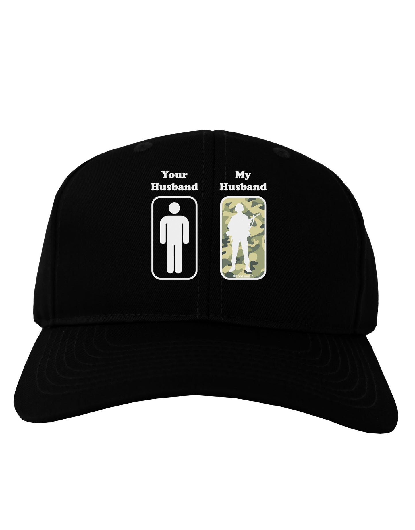 TooLoud Your Husband My Husband Adult Dark Baseball Cap Hat-Baseball Cap-TooLoud-Black-One Size-Davson Sales