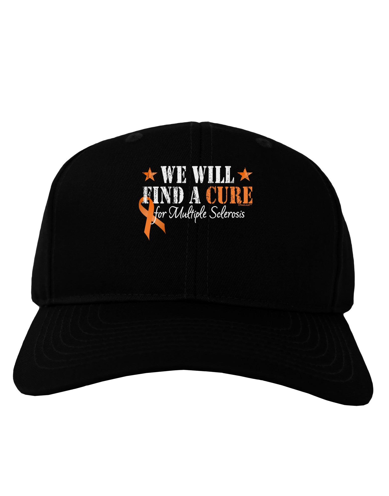 MS - We Will Find A Cure Adult Dark Baseball Cap Hat-Baseball Cap-TooLoud-Black-One Size-Davson Sales