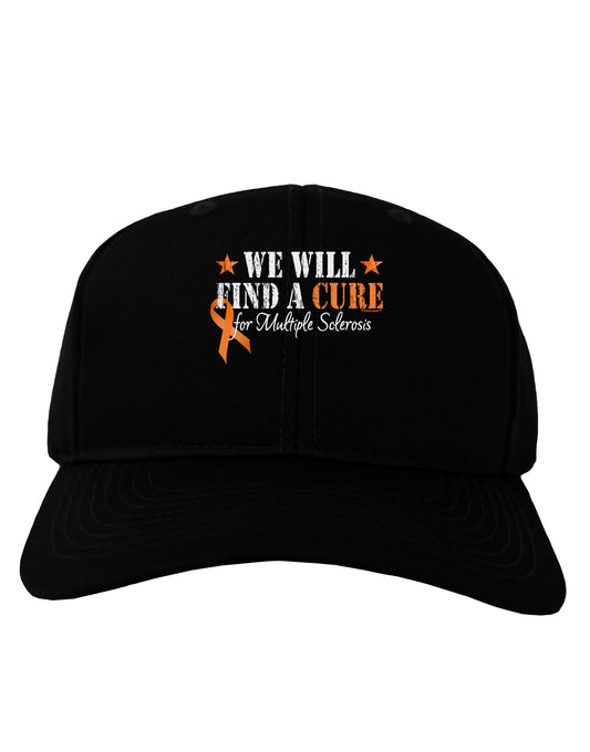 MS - We Will Find A Cure Adult Dark Baseball Cap Hat-Baseball Cap-TooLoud-Black-One Size-Davson Sales