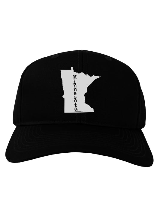 Minnesota - United States Shape Adult Dark Baseball Cap Hat-Baseball Cap-TooLoud-Black-One Size-Davson Sales