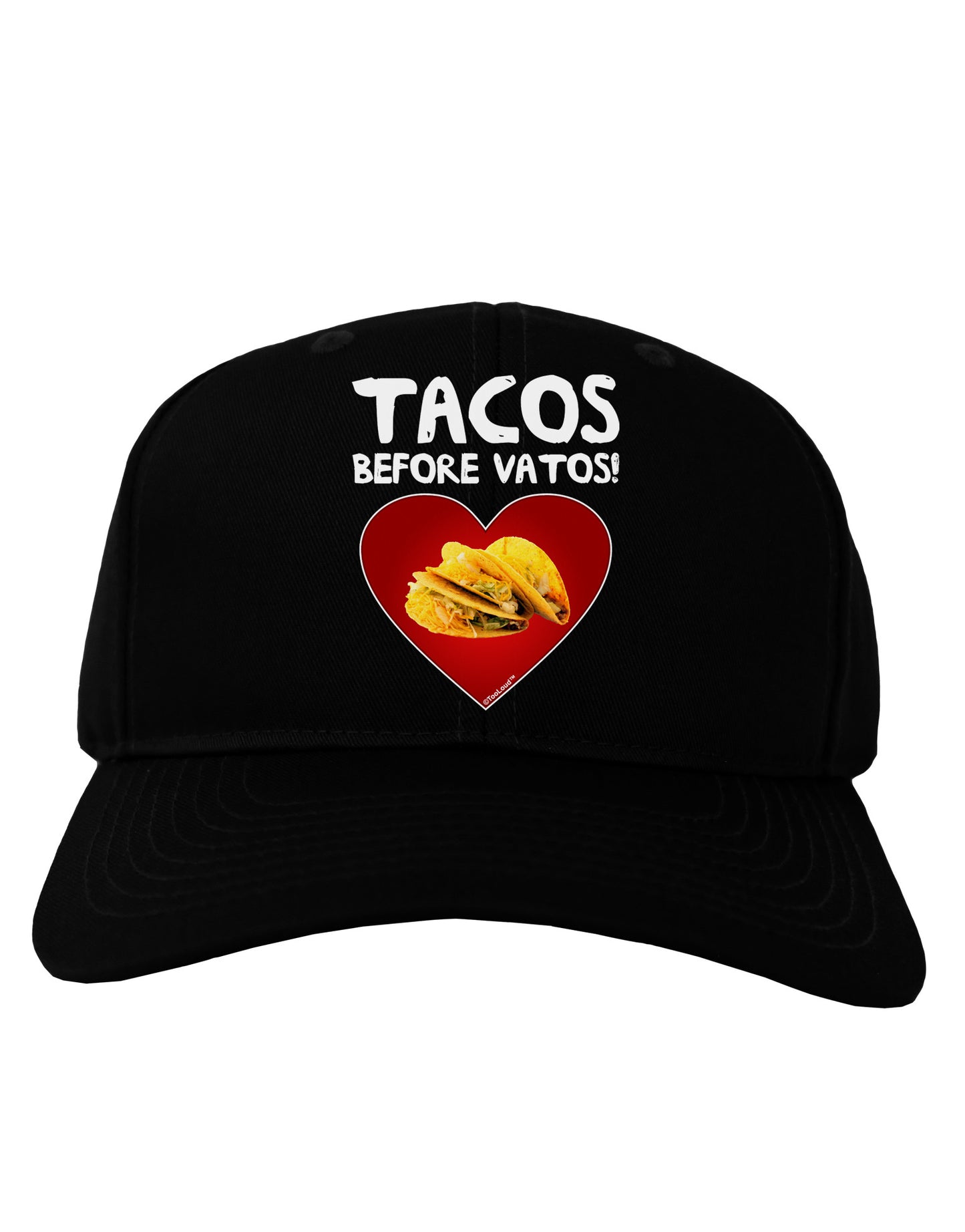 Tacos before Vatos Adult Dark Baseball Cap Hat-Baseball Cap-TooLoud-Black-One Size-Davson Sales