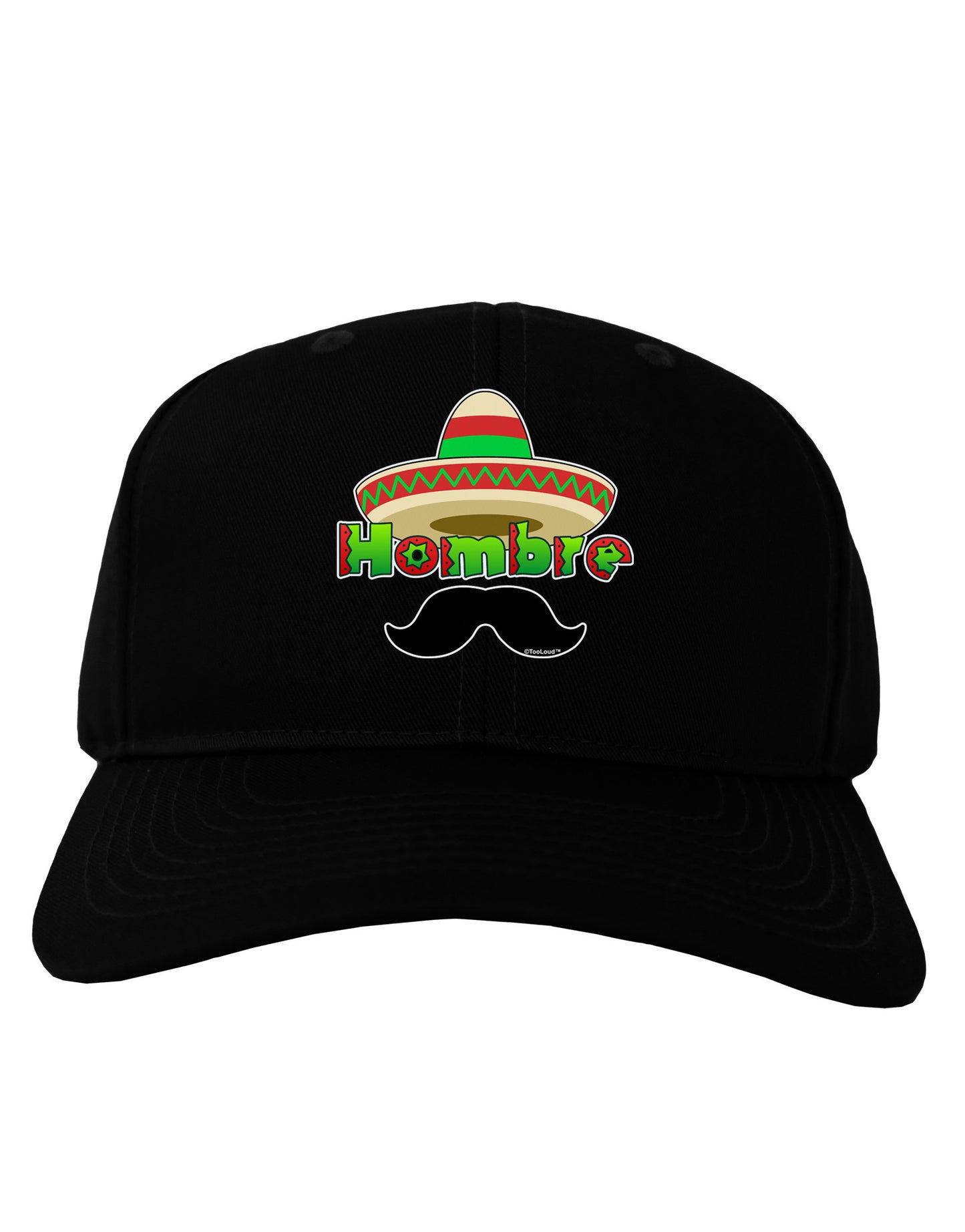 Hombre Sombrero Adult Dark Baseball Cap Hat-Baseball Cap-TooLoud-Black-One Size-Davson Sales