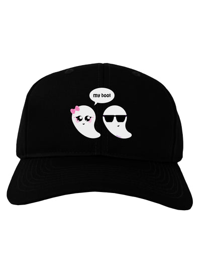 Cute Ghost Couple My Boo Halloween Adult Dark Baseball Cap Hat-Baseball Cap-TooLoud-Black-One Size-Davson Sales