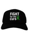 Fight for the Cure - Lime Green Ribbon Lyme Disease Adult Dark Baseball Cap Hat-Baseball Cap-TooLoud-Black-One Size-Davson Sales