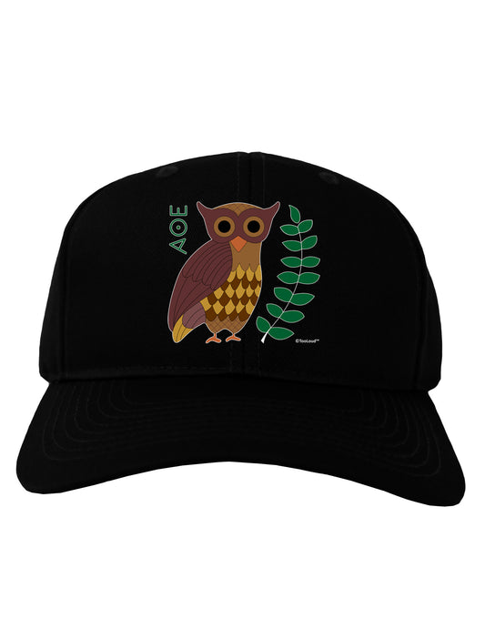 Owl of Athena Adult Dark Baseball Cap Hat by TooLoud-Baseball Cap-TooLoud-Black-One Size-Davson Sales