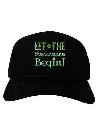 Let the Shenanigans Begin Adult Dark Baseball Cap Hat-Baseball Cap-TooLoud-Black-One Size-Davson Sales