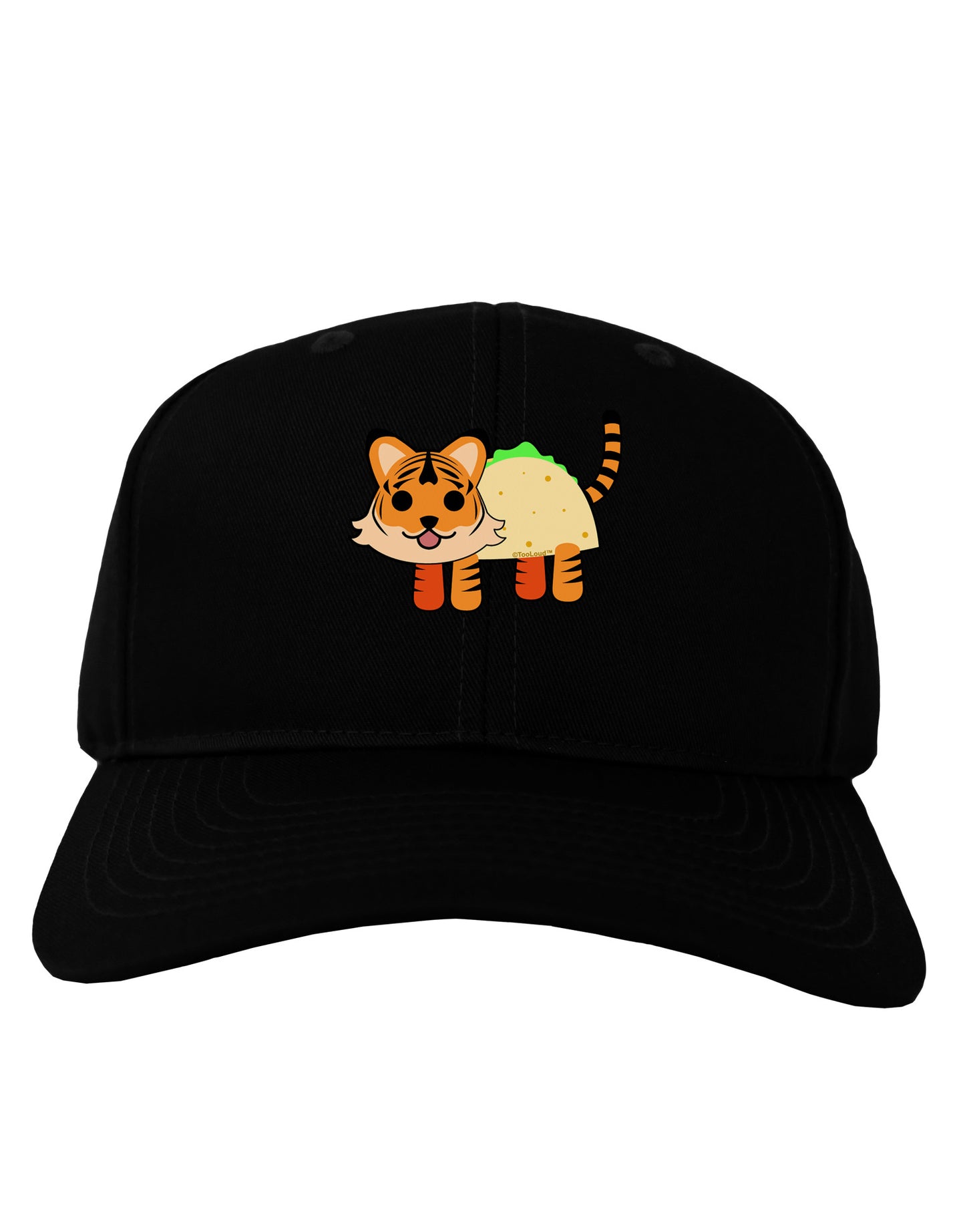 Cute Taco Tiger Adult Dark Baseball Cap Hat-Baseball Cap-TooLoud-Black-One Size-Davson Sales