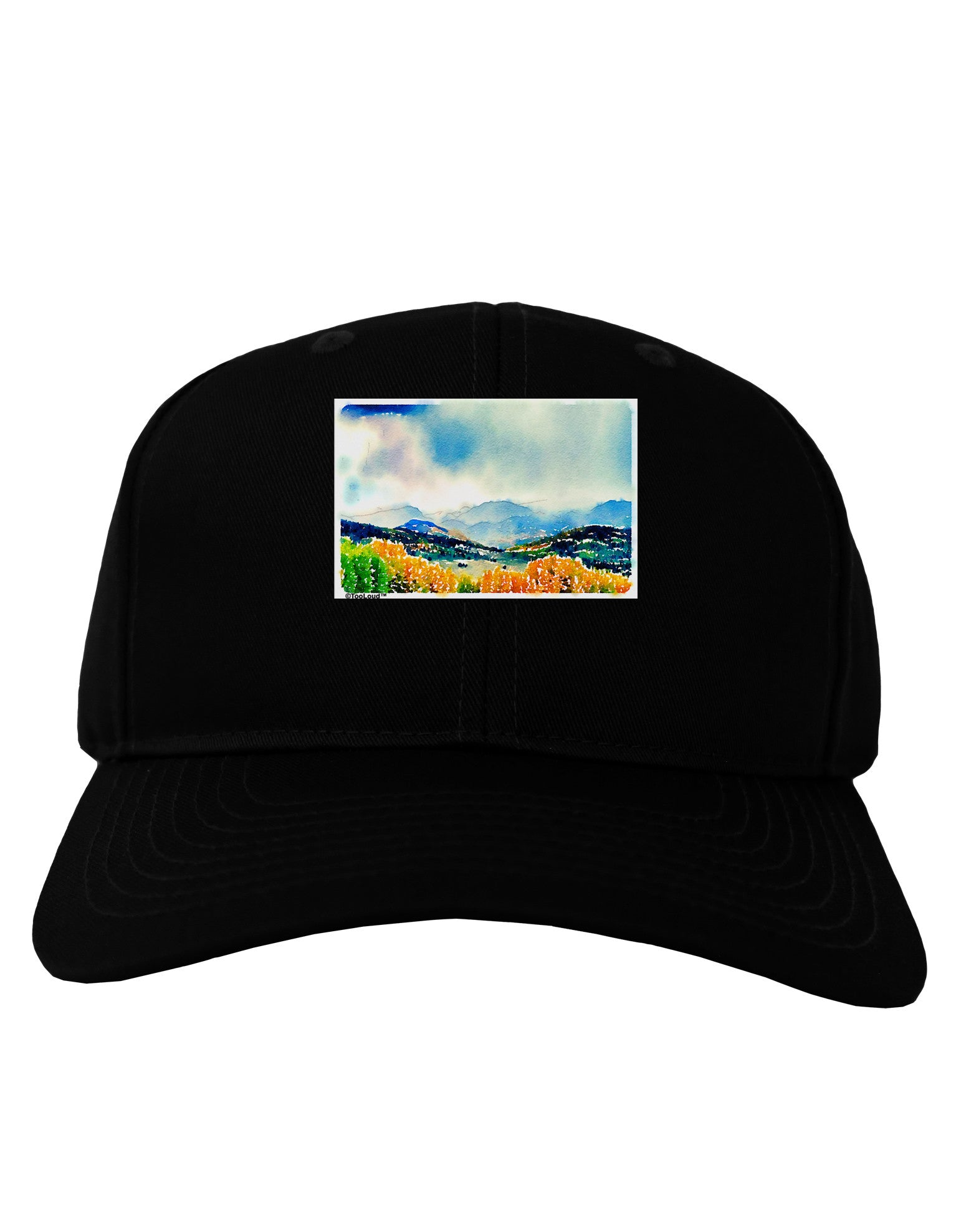 Colorado Mountain Scene Adult Dark Baseball Cap Hat-Baseball Cap-TooLoud-Black-One Size-Davson Sales