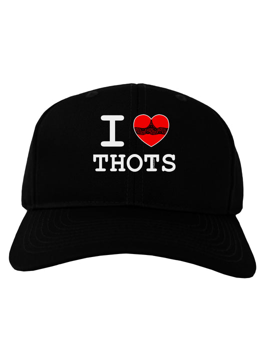 I Love Heart THOTS Adult Dark Baseball Cap Hat-Baseball Cap-TooLoud-Black-One Size-Davson Sales