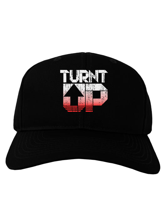TooLoud Turnt Up Distressed Adult Dark Baseball Cap Hat-Baseball Cap-TooLoud-Black-One Size-Davson Sales