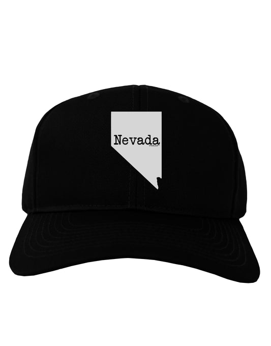 Nevada - United States Shape Adult Dark Baseball Cap Hat by TooLoud-Baseball Cap-TooLoud-Black-One Size-Davson Sales
