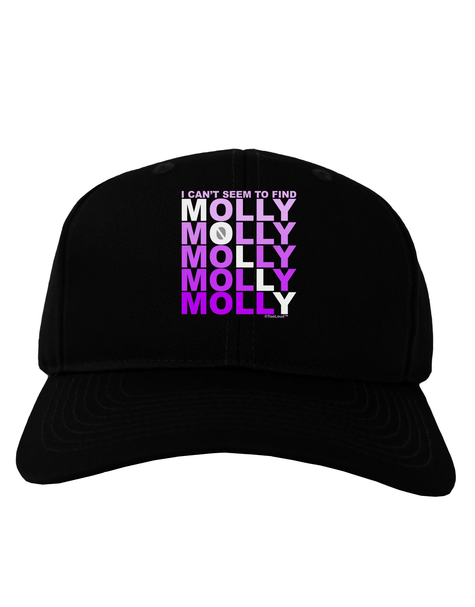 Find Molly Purple Adult Dark Baseball Cap Hat-Baseball Cap-TooLoud-Black-One Size-Davson Sales