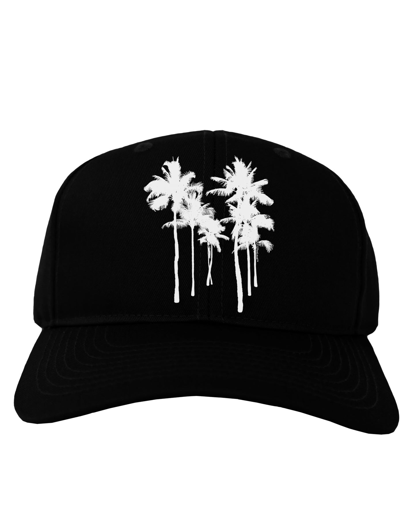 Palm Rows Silhouette Adult Dark Baseball Cap Hat-Baseball Cap-TooLoud-Black-One Size-Davson Sales