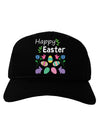 Happy Easter Design Adult Dark Baseball Cap Hat-Baseball Cap-TooLoud-Black-One Size-Davson Sales