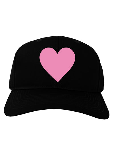 Big Pink Heart Valentine's Day Adult Dark Baseball Cap Hat-Baseball Cap-TooLoud-Black-One Size-Davson Sales