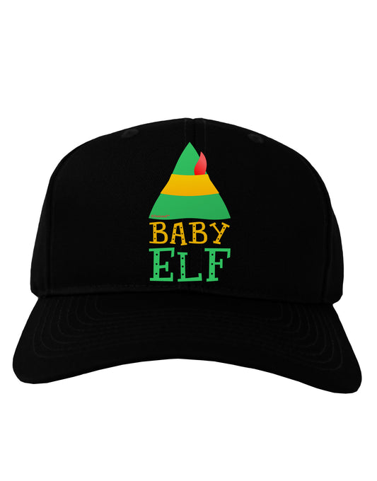 Matching Christmas Design - Elf Family - Baby Elf Adult Dark Baseball Cap Hat by TooLoud-Baseball Cap-TooLoud-Black-One Size-Davson Sales