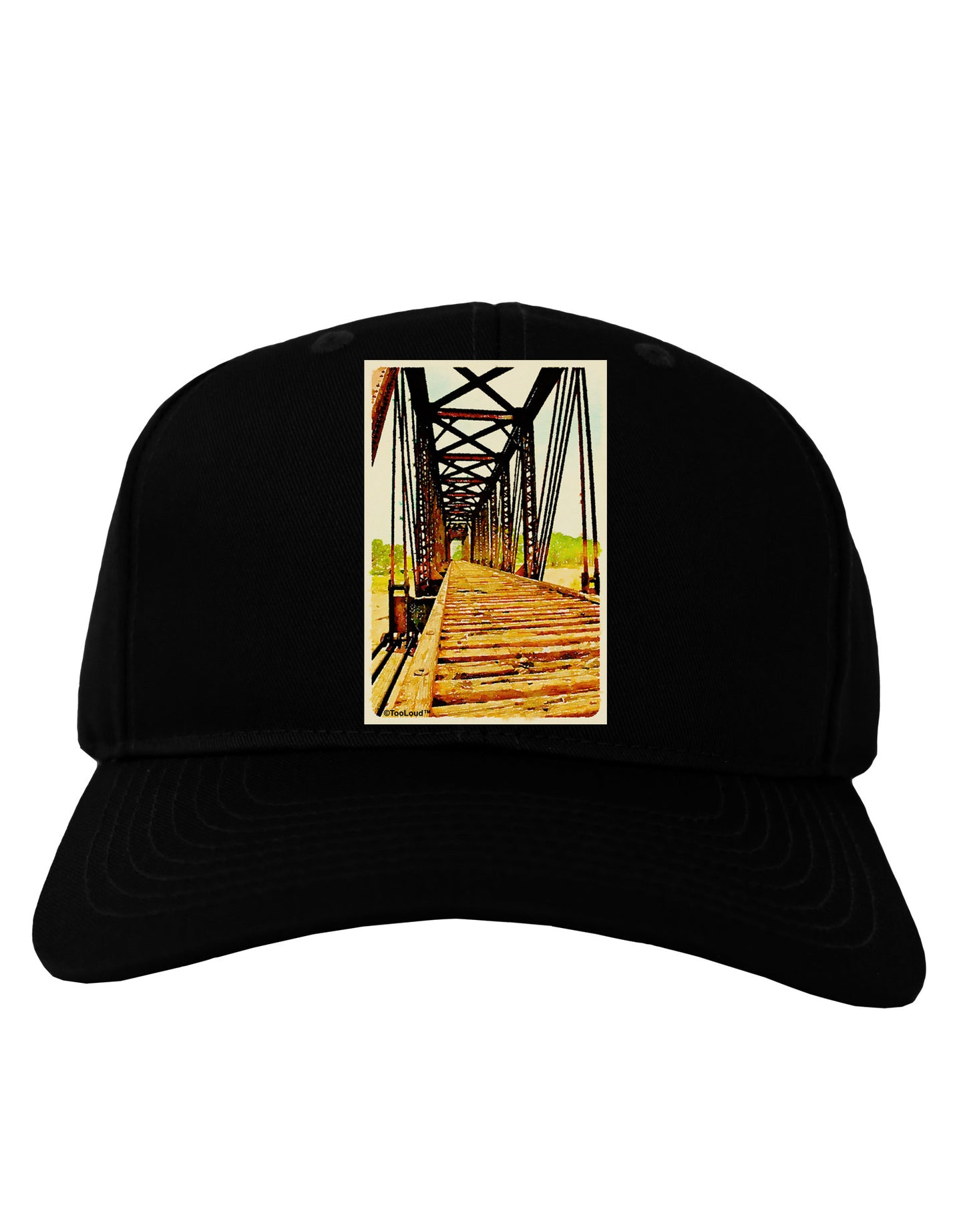 Colorado Bridge Watercolor Adult Dark Baseball Cap Hat-Baseball Cap-TooLoud-Black-One Size-Davson Sales