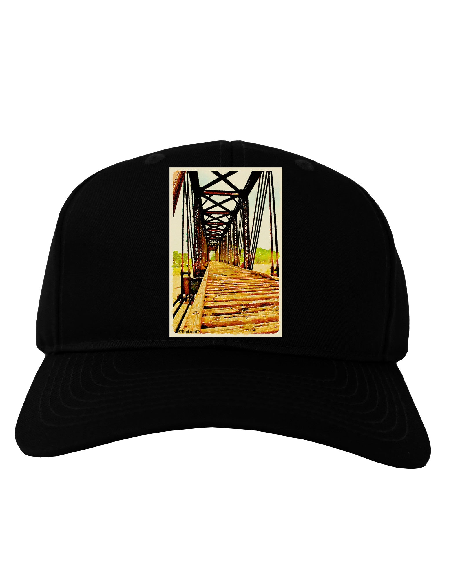 Colorado Bridge Watercolor Adult Dark Baseball Cap Hat-Baseball Cap-TooLoud-Black-One Size-Davson Sales