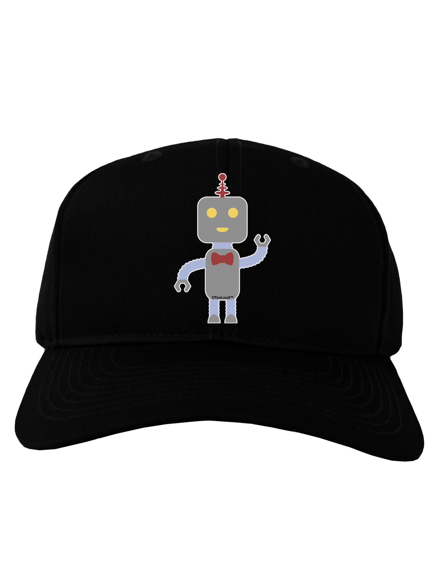 Cute Robot Male Adult Dark Baseball Cap Hat-Baseball Cap-TooLoud-Black-One Size-Davson Sales