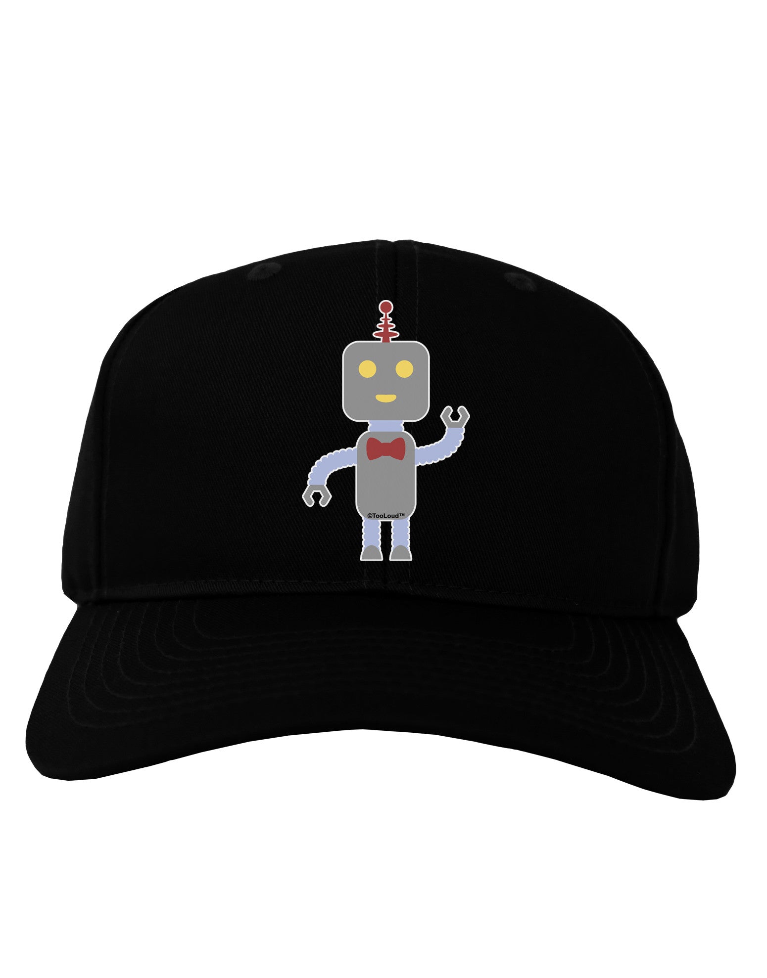 Cute Robot Male Adult Dark Baseball Cap Hat-Baseball Cap-TooLoud-Black-One Size-Davson Sales