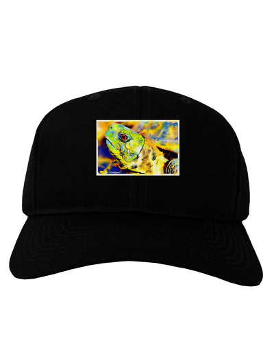 Menacing Turtle Watercolor Adult Dark Baseball Cap Hat-Baseball Cap-TooLoud-Black-One Size-Davson Sales