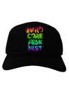 Hardcore Feminist - Rainbow Adult Dark Baseball Cap Hat-Baseball Cap-TooLoud-Black-One Size-Davson Sales